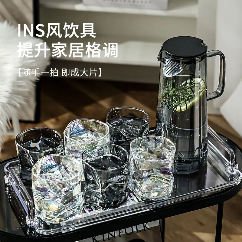 Affordable Luxury Fashion-Style Kettle with Lid Home Cold Water Kettle Good-looking Glass Cup Set Water Pitcher Cup Set
Affordable Luxury Fashion-Style Kettle with Lid Home Cold Water Kettle Good-looking Glass Cup Set Water Pitcher Cup Set
