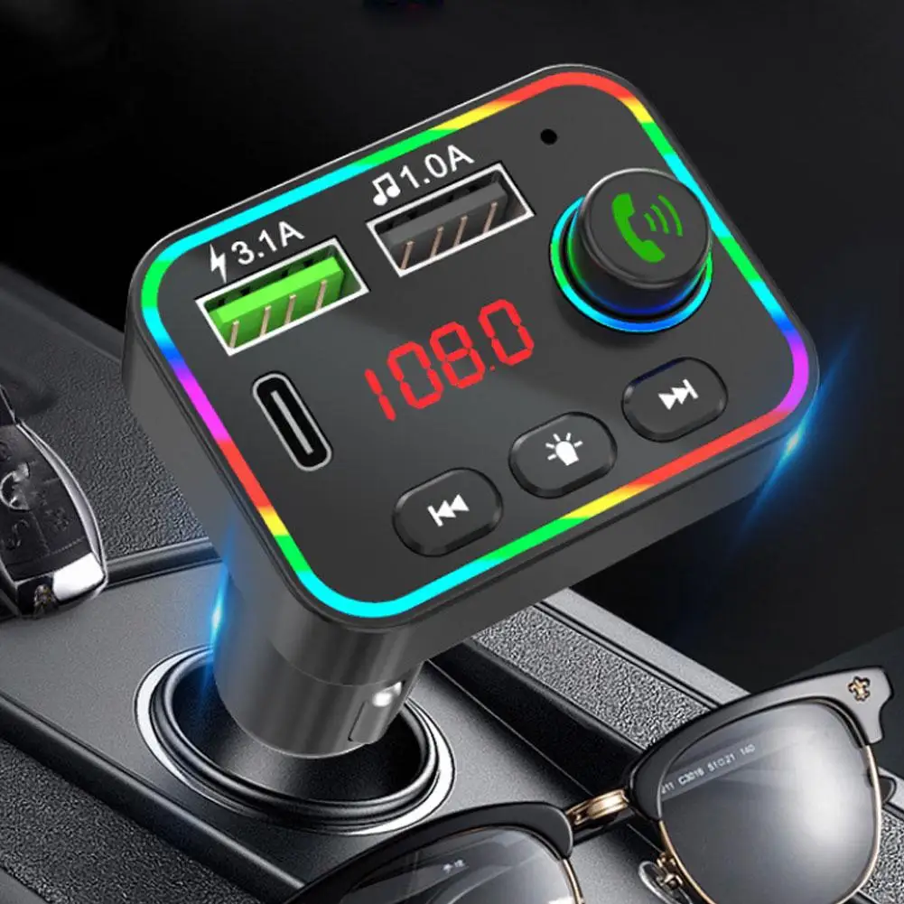 Автомобильный Bluetooth-плеер F4, Fm-передатчик, музыкальный проигрыватель, атмосферный эффект освещения, Автомобильный Mp3
Автомобильный Bluetooth-плеер F4, Fm-передатчик, музыкальный проигрыватель, атмосферный эффект освещения, Автомобильный Mp3