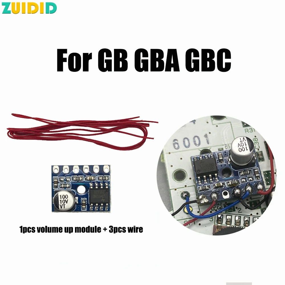 ZUIDID For Gameboy COLOR ADVANCE GBC GBA There is no need to cut the shell Super mini digital amplifier board volume up module
ZUIDID For Gameboy COLOR ADVANCE GBC GBA There is no need to cut the shell Super mini digital amplifier board volume up module