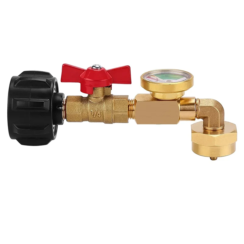 Propane Adapter 1Lb to 20Lb QCC1 Propane Refill Elbow Adapter with Gauge and ON-Off Control Valve for 1LB Propane Tank
Propane Adapter 1Lb to 20Lb QCC1 Propane Refill Elbow Adapter with Gauge and ON-Off Control Valve for 1LB Propane Tank