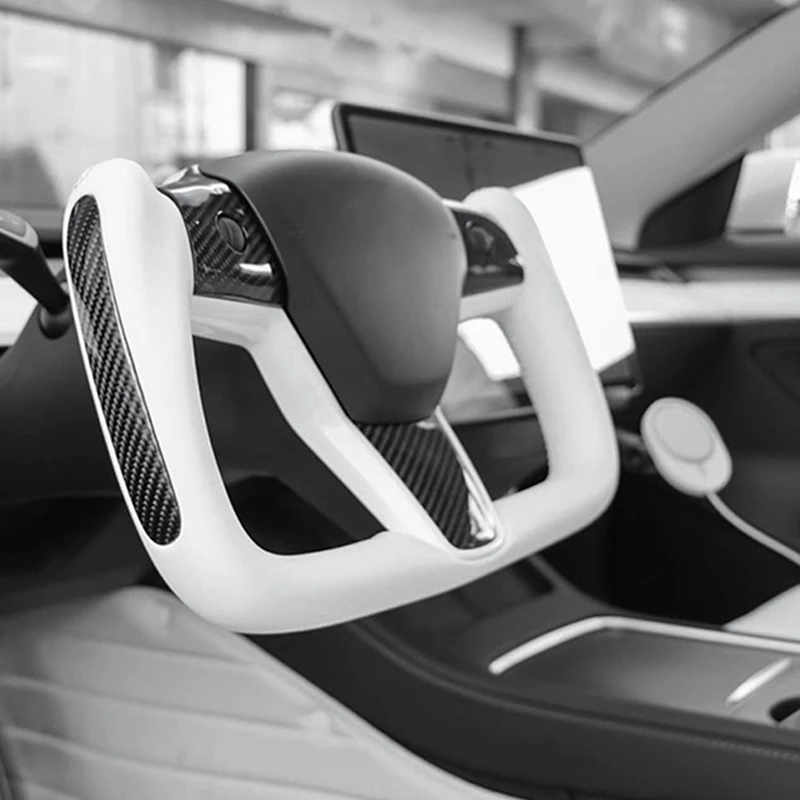 Yoke Style Steering Wheel With Carbon Fiber Panel For -Tesla Model 3 / Model Y 2017 18 19 20 21 2022 No Heated
Yoke Style Steering Wheel With Carbon Fiber Panel For -Tesla Model 3 / Model Y 2017 18 19 20 21 2022 No Heated
