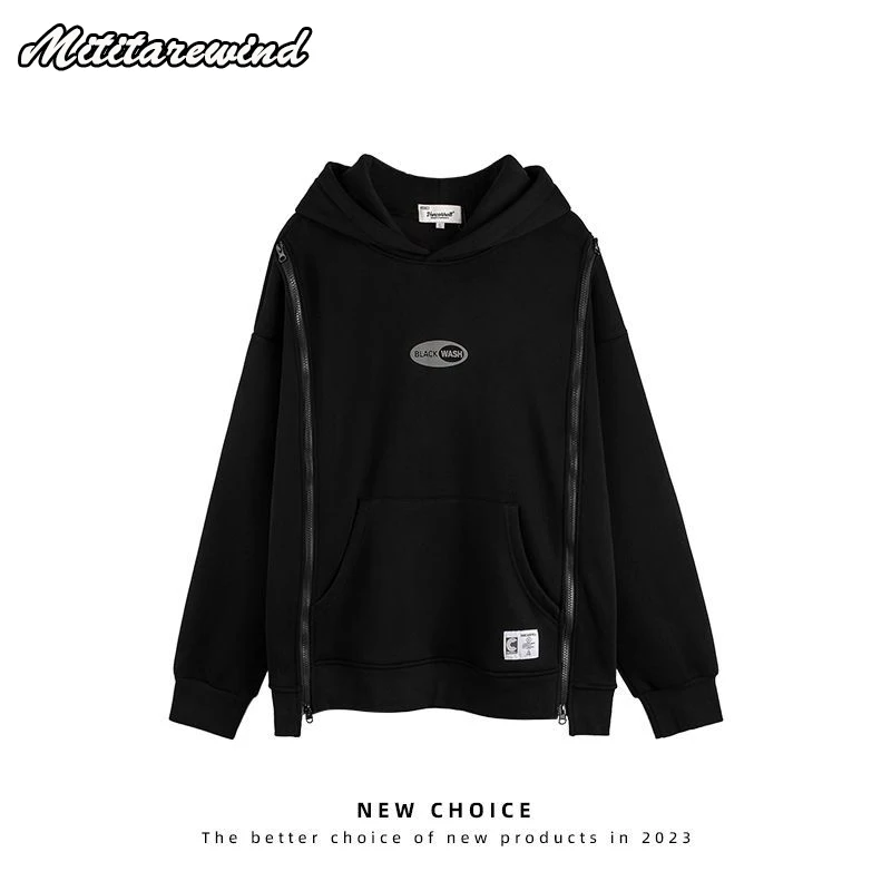 High Street Design Fashion Casual Hoodies For Men Front Bags Zipper Design Hip Hop Simple Versatile Sweatshirts Loose Couple
High Street Design Fashion Casual Hoodies For Men Front Bags Zipper Design Hip Hop Simple Versatile Sweatshirts Loose Couple