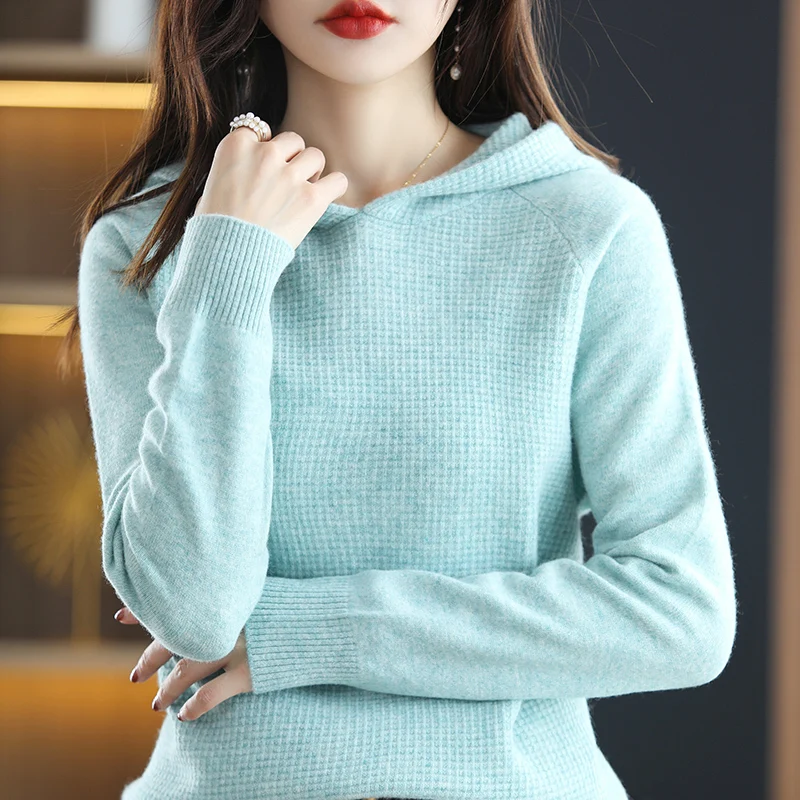 Woman's Sweater Casual Hooded Autumn Winter Long Sleeve Coats Female Pullover Jumper Blouse 100% Knitted Tops Clothing Outwears
Woman's Sweater Casual Hooded Autumn Winter Long Sleeve Coats Female Pullover Jumper Blouse 100% Knitted Tops Clothing Outwears
