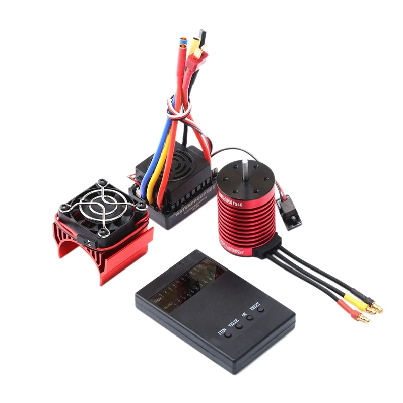 F540 Brushless Motor ESC Heat Sink Programmer Card For 1/10 RC Car Redcat Electric Volcano EPX PRO Blackout XTE
F540 Brushless Motor ESC Heat Sink Programmer Card For 1/10 RC Car Redcat Electric Volcano EPX PRO Blackout XTE