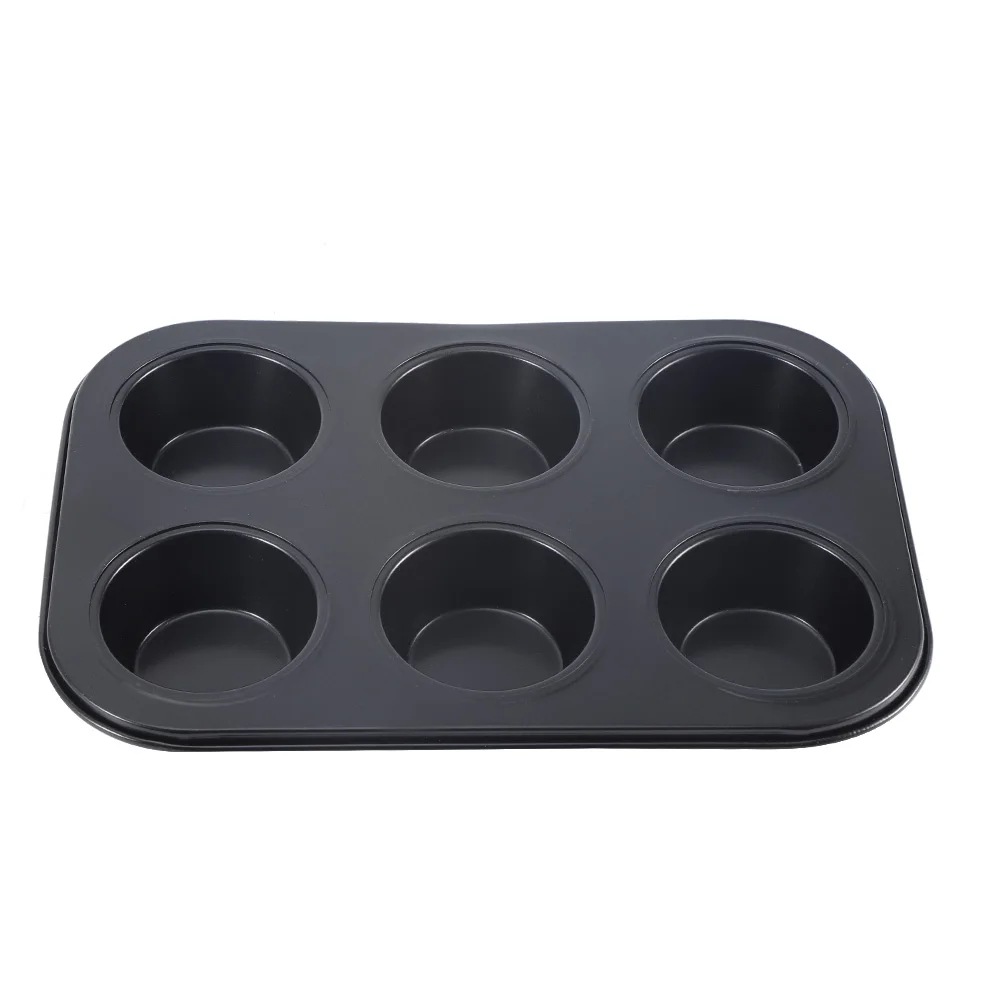 Household 6 Hole Carbon Steel Cake Mold Non-Stick DIY Baking Mold Tray Kitchen Baking Tools(Black )
Household 6 Hole Carbon Steel Cake Mold Non-Stick DIY Baking Mold Tray Kitchen Baking Tools(Black )