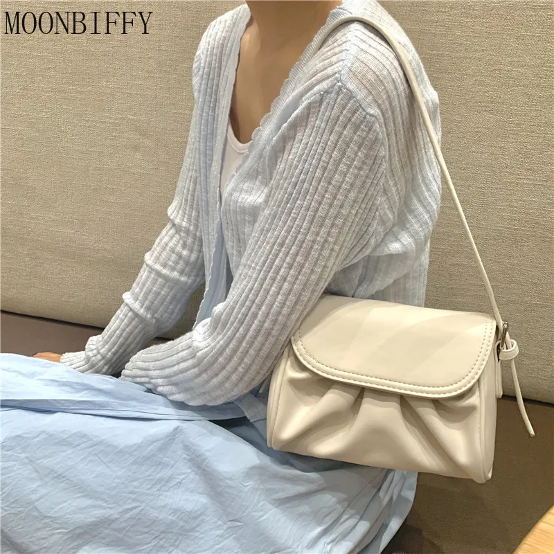 PU Leather Female Underarm Bags Ladies Pure Color Crossbody Bags Small Pleated Purses and Handbags Lipstick Bag Bolso Mujer
PU Leather Female Underarm Bags Ladies Pure Color Crossbody Bags Small Pleated Purses and Handbags Lipstick Bag Bolso Mujer