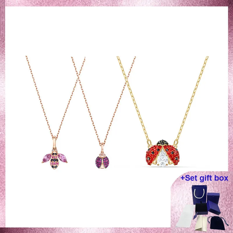 SWAN Just Myself Bee Pendant Sparkling Dance Necklace, Ladybug, Red, Gold-tone Plated Exquisite Gift Box Free Shipping
SWAN Just Myself Bee Pendant Sparkling Dance Necklace, Ladybug, Red, Gold-tone Plated Exquisite Gift Box Free Shipping