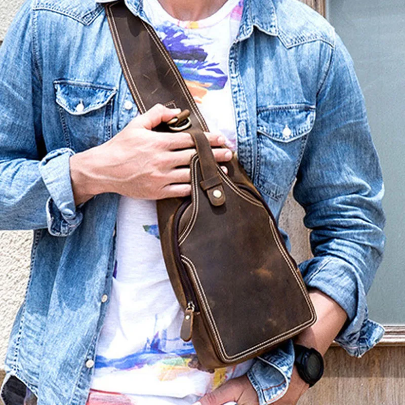 AETOO Original Retro Crazy Horse Leather Men's Chest Bag Casual One-shoulder Oblique Cross Toe Layer Leather Small Backpack Lea
AETOO Original Retro Crazy Horse Leather Men's Chest Bag Casual One-shoulder Oblique Cross Toe Layer Leather Small Backpack Lea