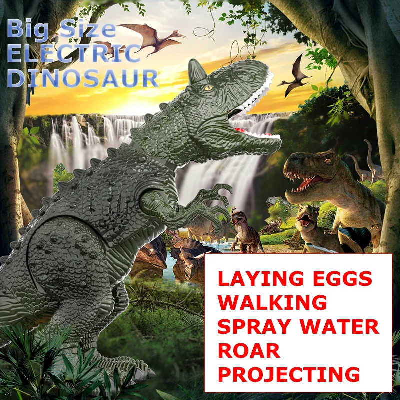 Large Walking Spray Dinosaur Tyrannosaurus Rex Electric Dinosaur Toy Lay Eggs Animal Model Jurassic T-Rex Toys Children's Gift
Large Walking Spray Dinosaur Tyrannosaurus Rex Electric Dinosaur Toy Lay Eggs Animal Model Jurassic T-Rex Toys Children's Gift