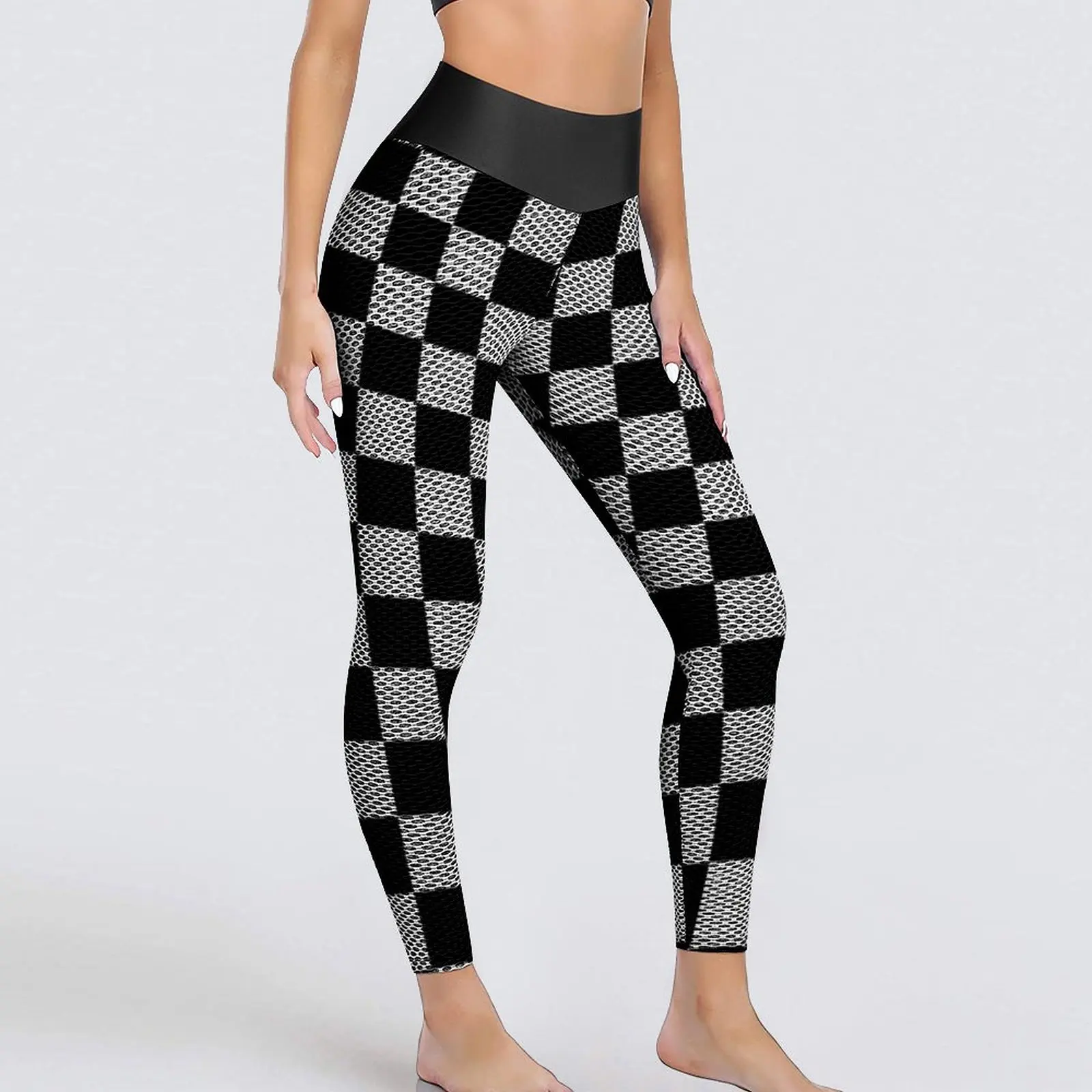 Black Checkerboard Leggings Black and White Checker Push Up Yoga Pants Breathable Elastic Leggins Graphic Work Out Sports Tights
Black Checkerboard Leggings Black and White Checker Push Up Yoga Pants Breathable Elastic Leggins Graphic Work Out Sports Tights