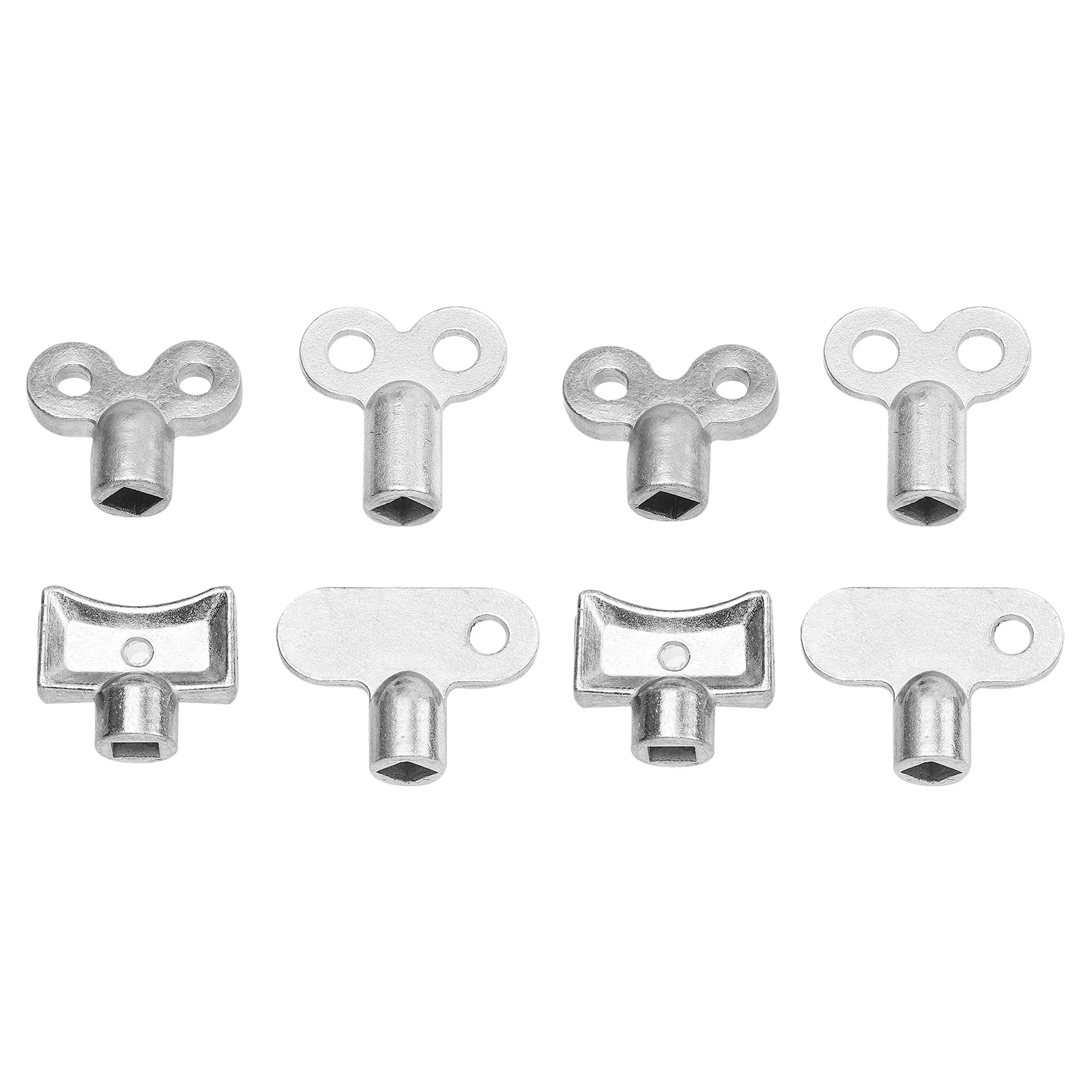 

8 Pcs Radiator Exhaust Valve Key Square Valves Bleed Hole Zinc Alloy Accessories Keys