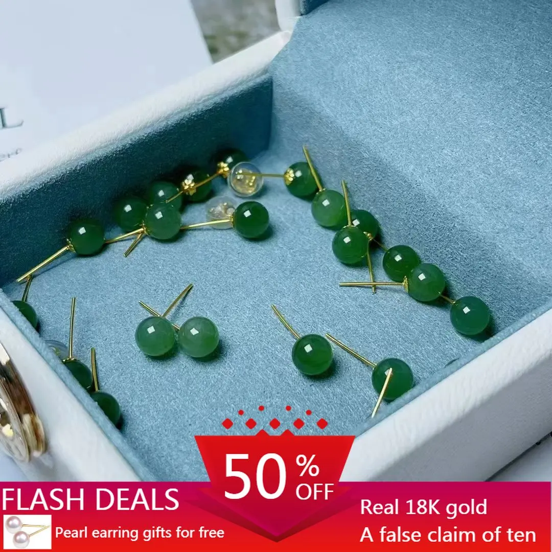 Серьги Hetian Jasper из 18-каратного золота, серьги в винтажном стиле Нефритовая Серьга для женщин AU750, золотые Ушные Кольца, ювелирные изделия для ...
Серьги Hetian Jasper из 18-каратного золота, серьги в винтажном стиле Нефритовая Серьга для женщин AU750, золотые Ушные Кольца, ювелирные изделия для ...