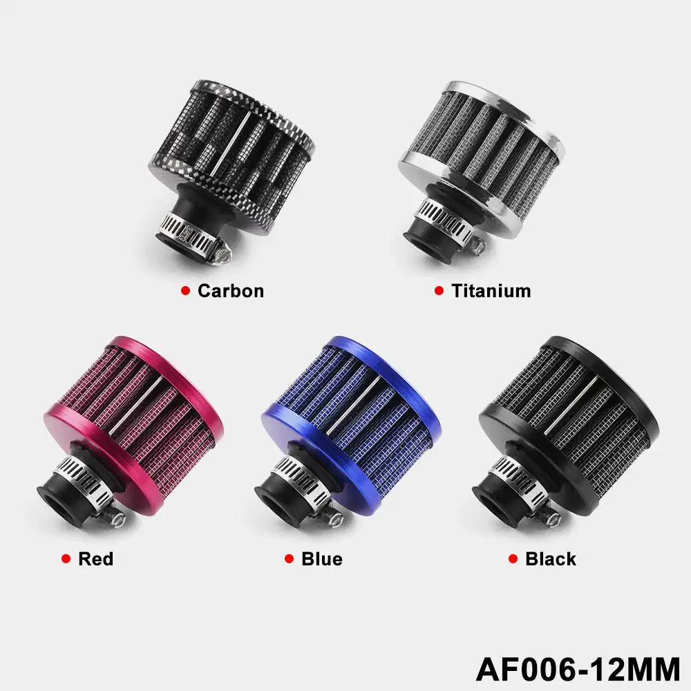 12mm Car Air Filter Cold Air Intake High Flow Crankcase Vent Cover Breather Filter Turbo Vent Modification Filter Car Accessory 
12mm Car Air Filter Cold Air Intake High Flow Crankcase Vent Cover Breather Filter Turbo Vent Modification Filter Car Accessory