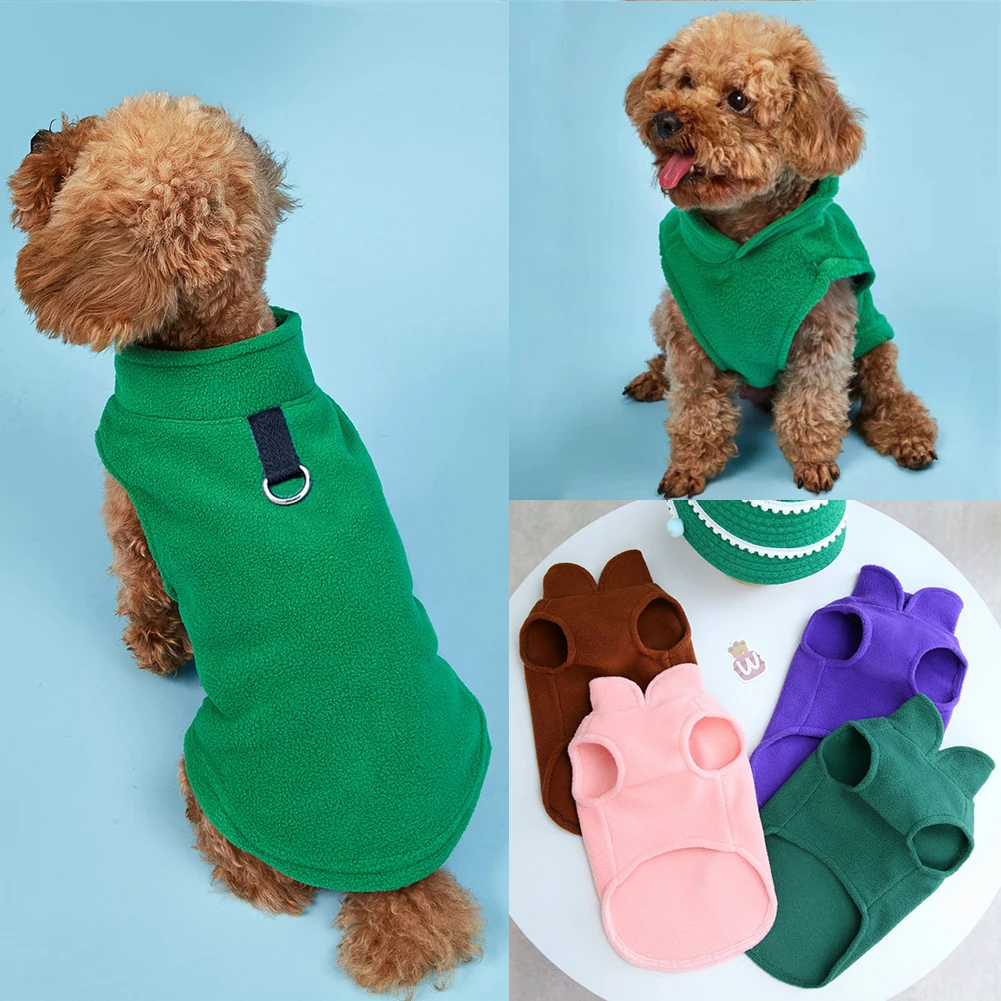 Winter Fleece Pet Dog Clothes Warm Dog Vest Jacket With Pull Ring French Bulldog Puppy Plush Pullover Small Medium Dogs Clothing
Winter Fleece Pet Dog Clothes Warm Dog Vest Jacket With Pull Ring French Bulldog Puppy Plush Pullover Small Medium Dogs Clothing