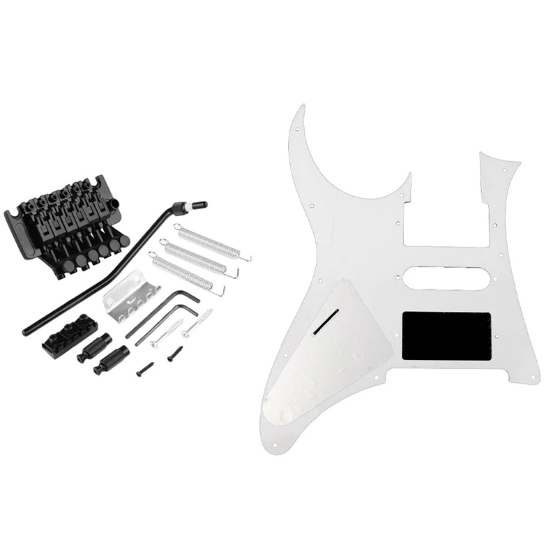 1Set Electric Guitar Double Tremolo Bridge Assembly System For Lic Ibanez & 1X 3 Ply Guitar Pickguard Scratch Plate
1Set Electric Guitar Double Tremolo Bridge Assembly System For Lic Ibanez & 1X 3 Ply Guitar Pickguard Scratch Plate