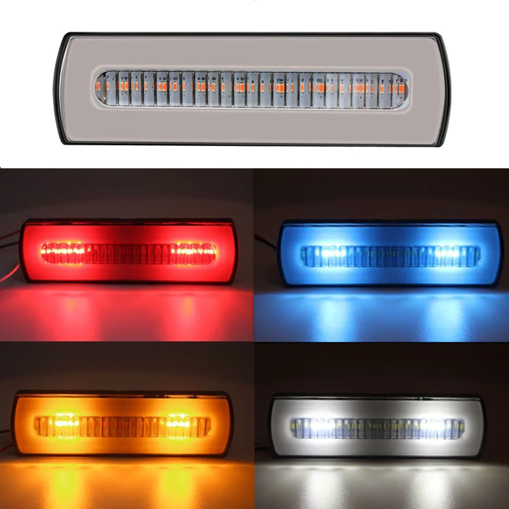 40LED Truck Side Marker Light 12V 24V 20W Two-Color Warning Light 500LM Flowing Turn Signal Brake Light Dynamic Driving Lamp
40LED Truck Side Marker Light 12V 24V 20W Two-Color Warning Light 500LM Flowing Turn Signal Brake Light Dynamic Driving Lamp