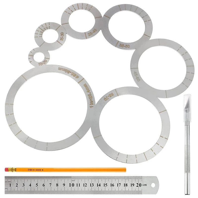 Round Leather Corner Cutting Ruler Leather Cutting Tools Corner Cutting Ruler Metal Circle Leather Corner Punch Template
Round Leather Corner Cutting Ruler Leather Cutting Tools Corner Cutting Ruler Metal Circle Leather Corner Punch Template