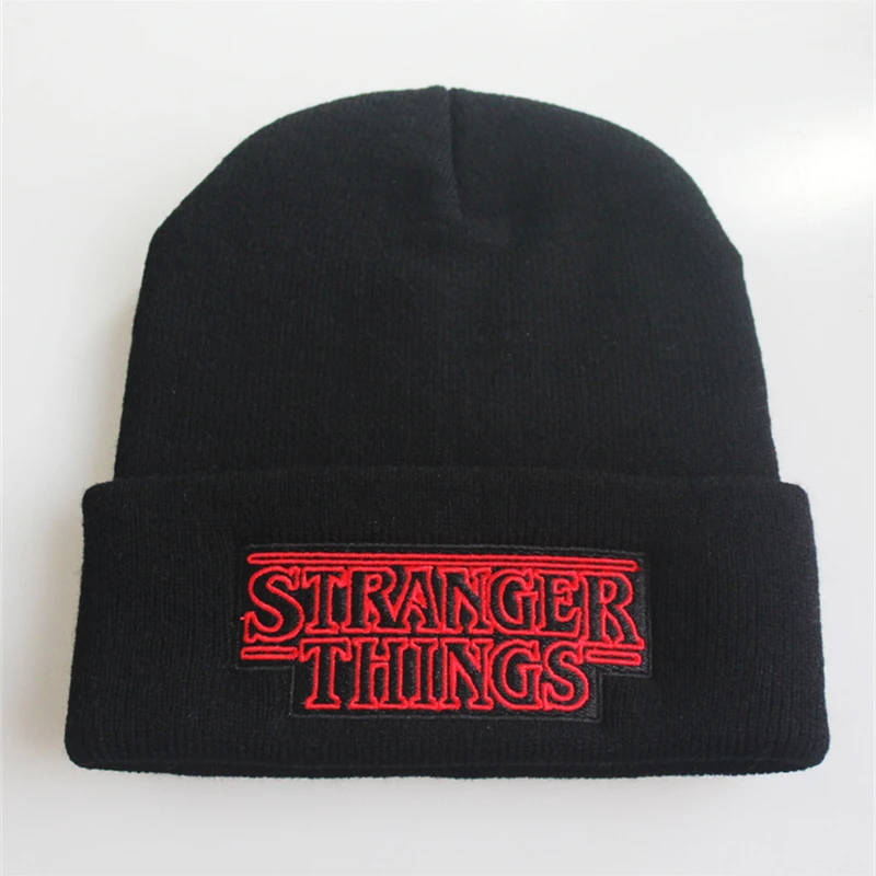 Stranger Things Winter Knitted Hat Embroidery Black Keep Warm Cotton Cap Unisex Letter Hats Friends Don't Lie Street Charm Cap
Stranger Things Winter Knitted Hat Embroidery Black Keep Warm Cotton Cap Unisex Letter Hats Friends Don't Lie Street Charm Cap