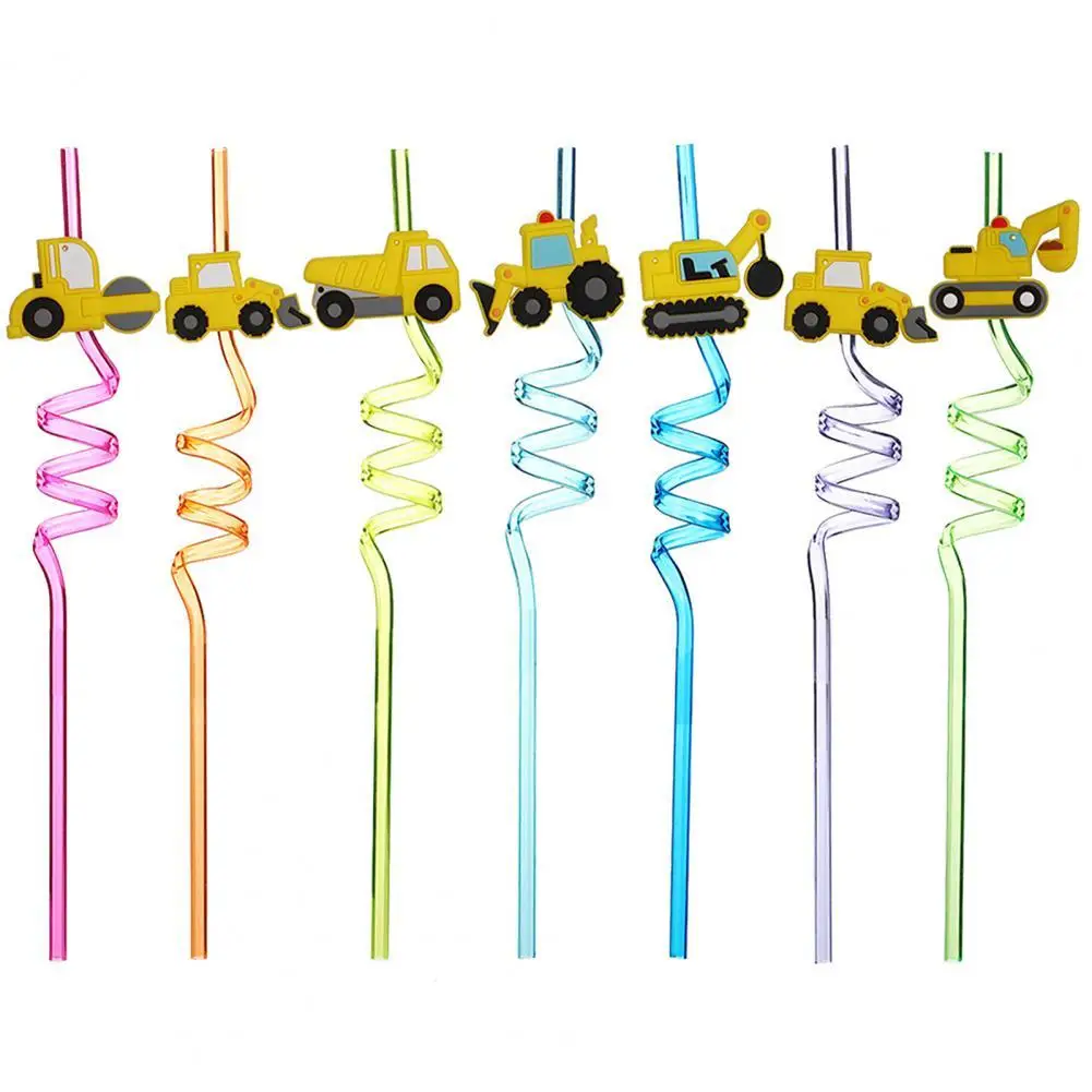 Colorful Straws PET Beverage Straws Lightweight Eye-catching Universal Construction Themed Bulldozer Truck Juice Straws
Colorful Straws PET Beverage Straws Lightweight Eye-catching Universal Construction Themed Bulldozer Truck Juice Straws