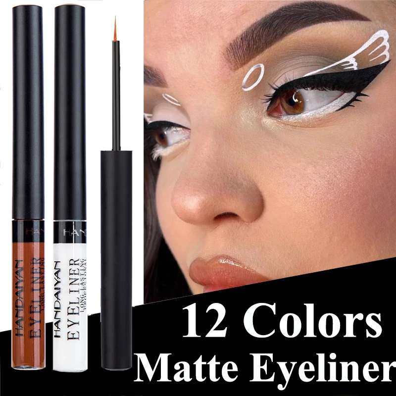 12 Colors Colorful Liquid Eyeliner Pencil Waterproof Long-Lasting Quick-Dry No Blooming Blue Pink Eye Liner Pen Makeup Tools
12 Colors Colorful Liquid Eyeliner Pencil Waterproof Long-Lasting Quick-Dry No Blooming Blue Pink Eye Liner Pen Makeup Tools
