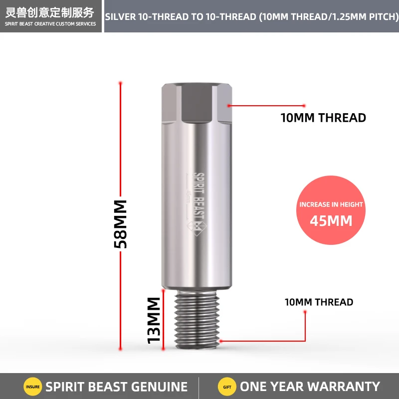 Адаптеры зеркал для мотоцикла SPIRIT BEAST 10 мм, зеркала заднего вида, болт для преобразования винтов, Электрический скутер м10 
Адаптеры зеркал для мотоцикла SPIRIT BEAST 10 мм, зеркала заднего вида, болт для преобразования винтов, Электрический скутер м10