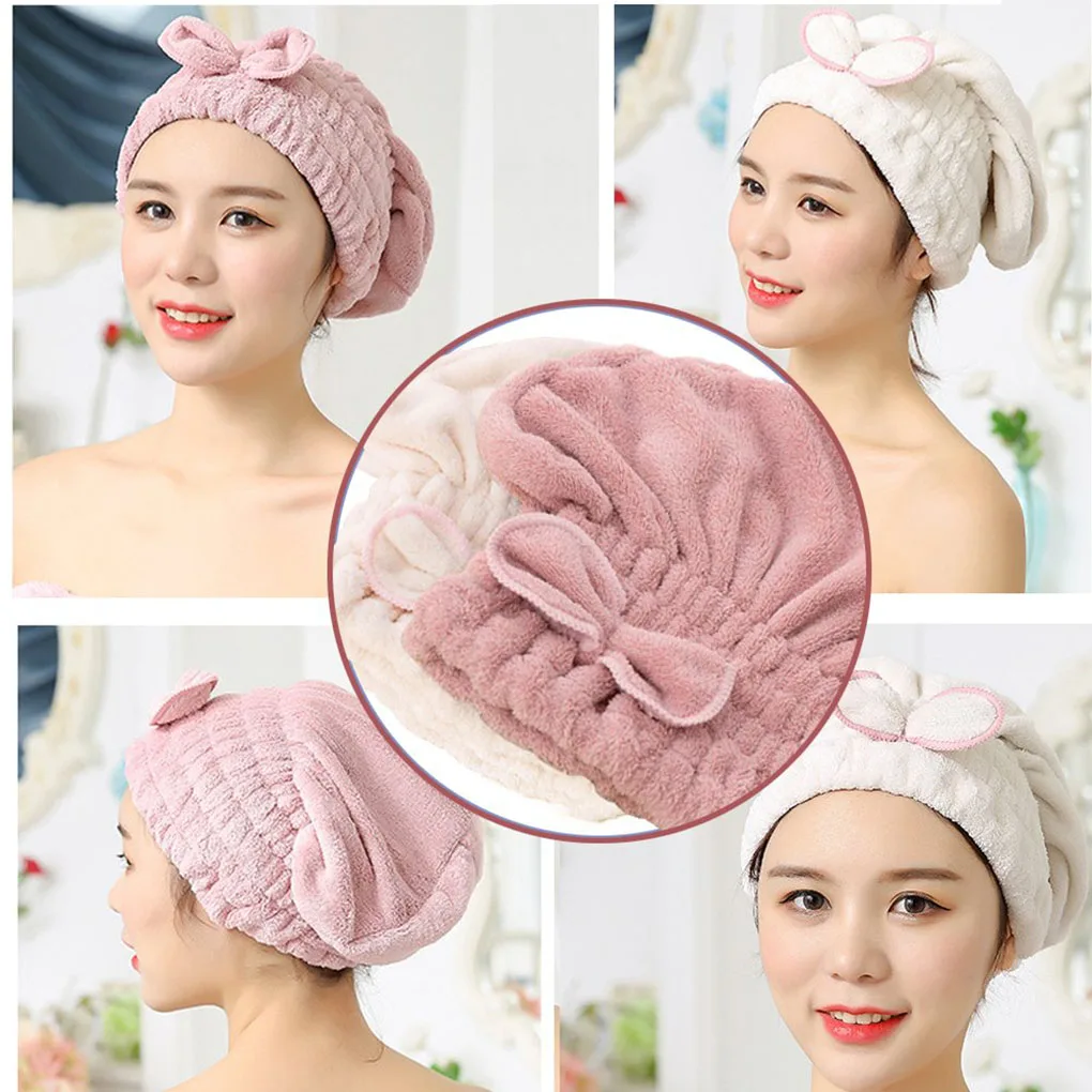 Microfibre Quick Hair Drying Bath Towel Spa Bowknot Wrap Towel Cap Women Drying Hair Shower Cap Head Wrap Bathroom Accessories
Microfibre Quick Hair Drying Bath Towel Spa Bowknot Wrap Towel Cap Women Drying Hair Shower Cap Head Wrap Bathroom Accessories