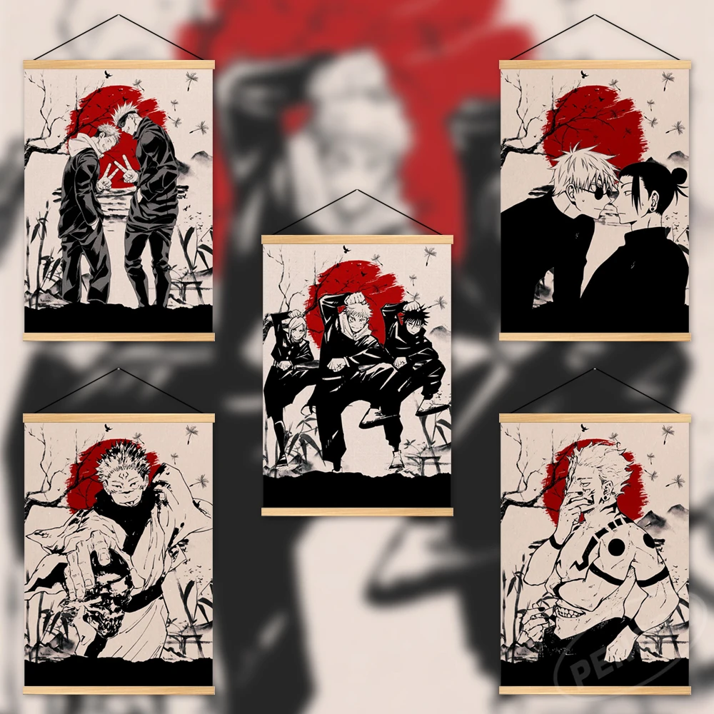 Hd Anime Printed Wooden Hanging Jujutsu Kaisen Canvas Ryomen Sukuna Painting Home Decor Gojo Satoru Pictures Poster Wall Artwort
Hd Anime Printed Wooden Hanging Jujutsu Kaisen Canvas Ryomen Sukuna Painting Home Decor Gojo Satoru Pictures Poster Wall Artwort