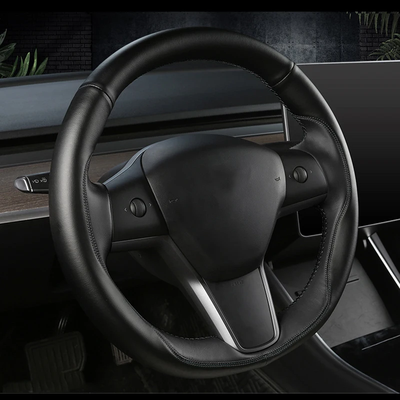 Custom Fit Handmade Car steering wheel For Tesla model 3 2019-2022 MODLE Y 21-22 interior Auto Special Steering Protect Cover
Custom Fit Handmade Car steering wheel For Tesla model 3 2019-2022 MODLE Y 21-22 interior Auto Special Steering Protect Cover