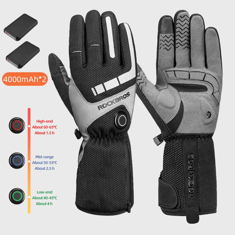 ROCKBROS Motorcycle Gloves Electric Heating Bike Glove Bicycle Mittens Waterproof Men Women Thermal Winter Skiing Cycling Gloves
ROCKBROS Motorcycle Gloves Electric Heating Bike Glove Bicycle Mittens Waterproof Men Women Thermal Winter Skiing Cycling Gloves