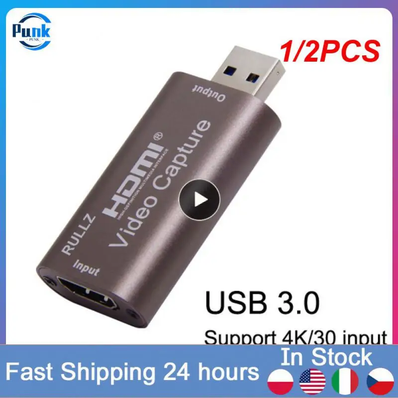 1/2PCS HDMI-compatible Video Capture Card Streaming Board Capture USB 3.0 1080P Card Grabber Recorder Box for Game DVD
1/2PCS HDMI-compatible Video Capture Card Streaming Board Capture USB 3.0 1080P Card Grabber Recorder Box for Game DVD