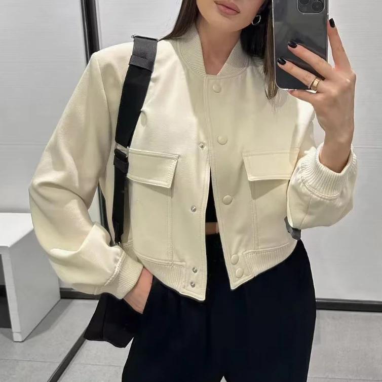 2023 Spring Fashion Female Long Sleeve Coats Solid O Neck Long Sleeve Coat Jacket Coat Top Female Big Pockets
2023 Spring Fashion Female Long Sleeve Coats Solid O Neck Long Sleeve Coat Jacket Coat Top Female Big Pockets