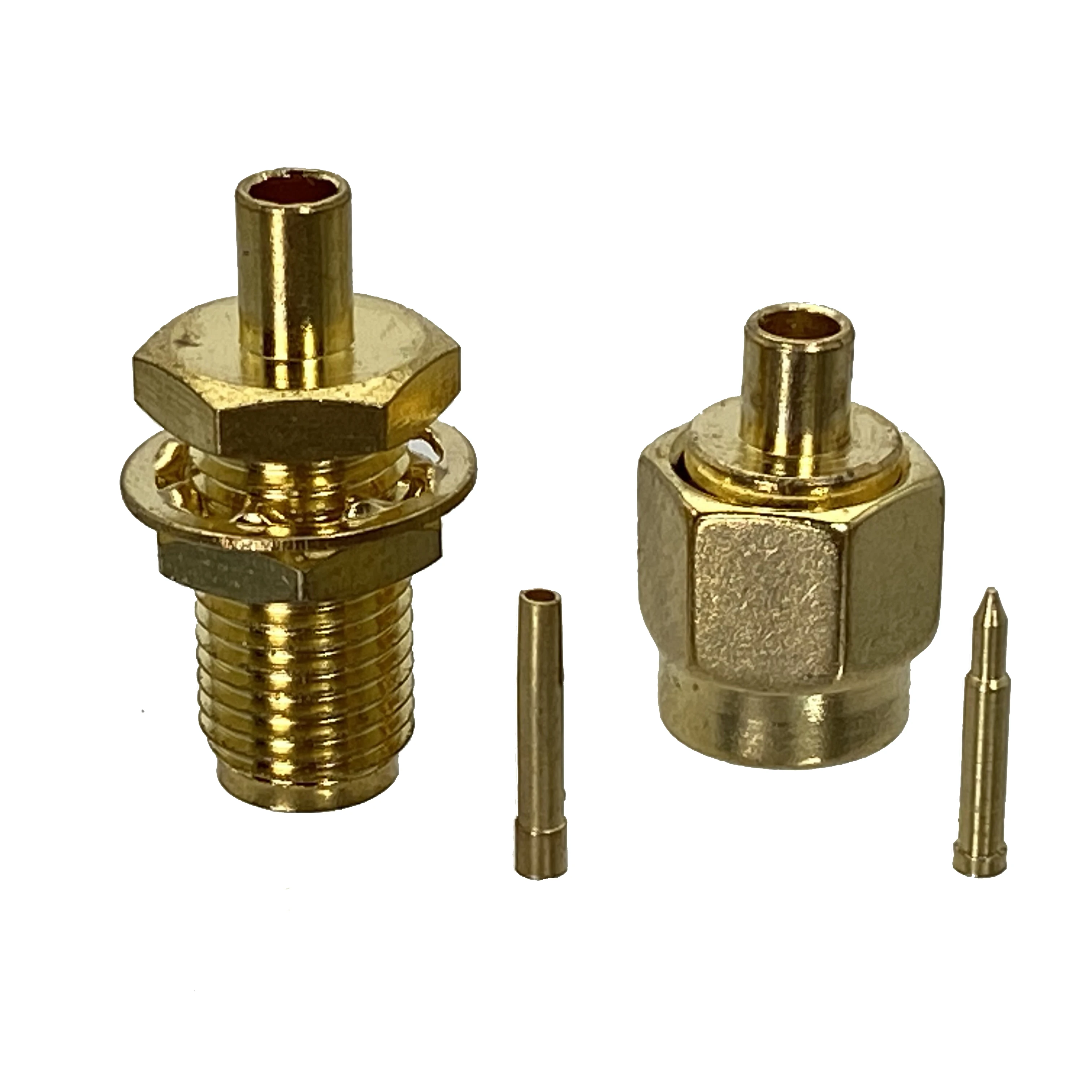 10Pcs SMA Male plug & Female Jack Bulkhead solder semi-rigid RG405 0.086" Cable RF Coaxial connector Wire Terminals 50ohm
10Pcs SMA Male plug & Female Jack Bulkhead solder semi-rigid RG405 0.086" Cable RF Coaxial connector Wire Terminals 50ohm