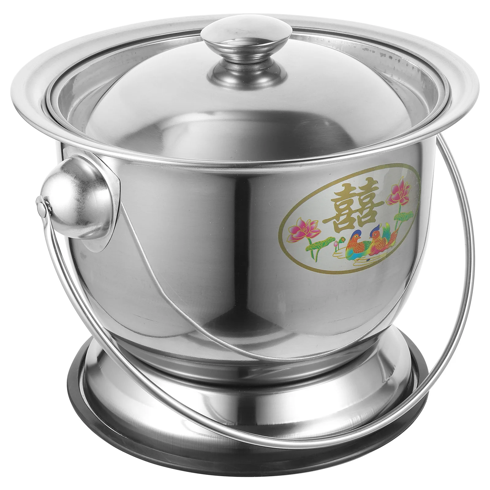 Household Chamber Pot Bedside Stainless Steel Urinal Durable Potty Portable Urine Basin With Lid
Household Chamber Pot Bedside Stainless Steel Urinal Durable Potty Portable Urine Basin With Lid