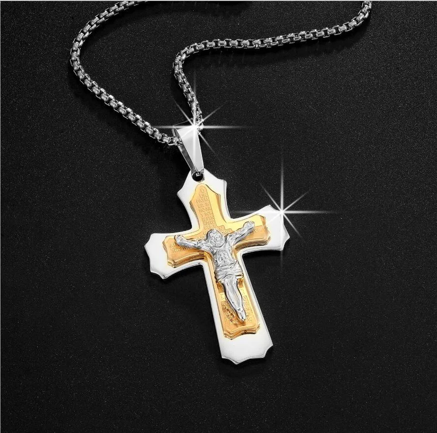 Hip-hop Fashion Domineering Cross Tide Brand Necklace Men's Pendant Titanium Steel Stainless Steel Chain Pendant
Hip-hop Fashion Domineering Cross Tide Brand Necklace Men's Pendant Titanium Steel Stainless Steel Chain Pendant