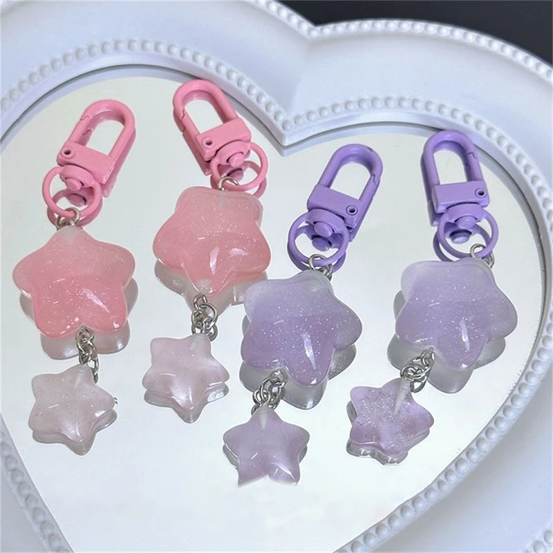 Cute Jelly Stars Keychain Pendant Keyring For Girls Backpack Charm Headphone Case Decoration Accessories Creative Couple Gifts 
Cute Jelly Stars Keychain Pendant Keyring For Girls Backpack Charm Headphone Case Decoration Accessories Creative Couple Gifts