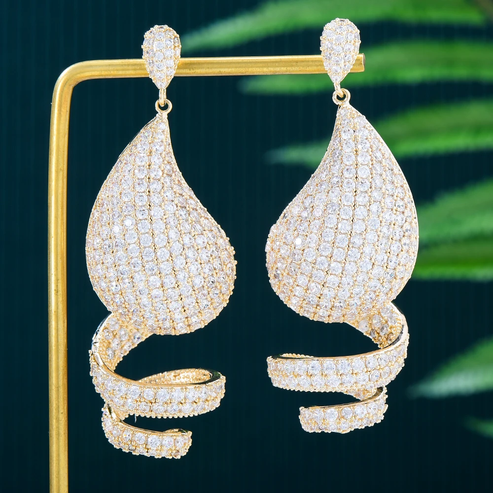 Blachette 2022 New Luxury Big Drop Dangle Earrings Great Design AAA+ Cubic Zirconia Fashion Jewelry pendientes mujer moda
Blachette 2022 New Luxury Big Drop Dangle Earrings Great Design AAA+ Cubic Zirconia Fashion Jewelry pendientes mujer moda