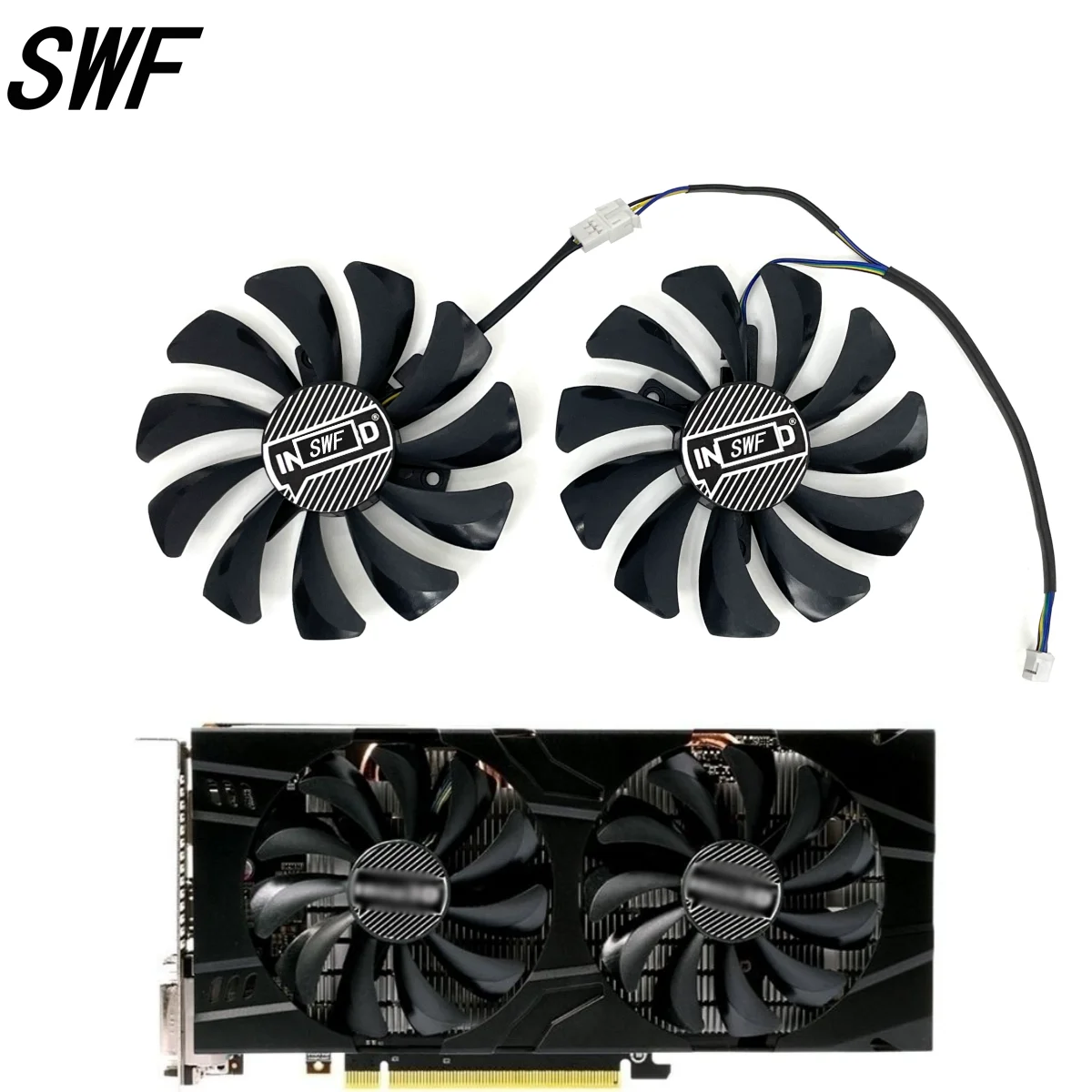 New 2pcs/lot 85mm P106 GTX 1060 Cooler Fan DC 12V 4Pin Fan Replace For INNO3D GeForce GTX 1060 3GB X2 / GTX 1060 6GB X2
New 2pcs/lot 85mm P106 GTX 1060 Cooler Fan DC 12V 4Pin Fan Replace For INNO3D GeForce GTX 1060 3GB X2 / GTX 1060 6GB X2