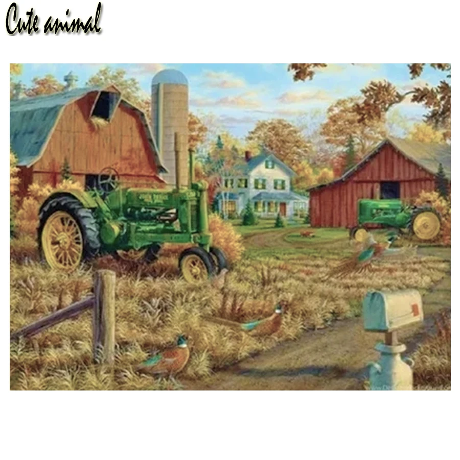 5D Diamond Painting Farm Tractor Diy Diamond Embroidery Country Cottage Scenery Cross Stitch Kit Rhinestones Mosaic Home Decor
5D Diamond Painting Farm Tractor Diy Diamond Embroidery Country Cottage Scenery Cross Stitch Kit Rhinestones Mosaic Home Decor