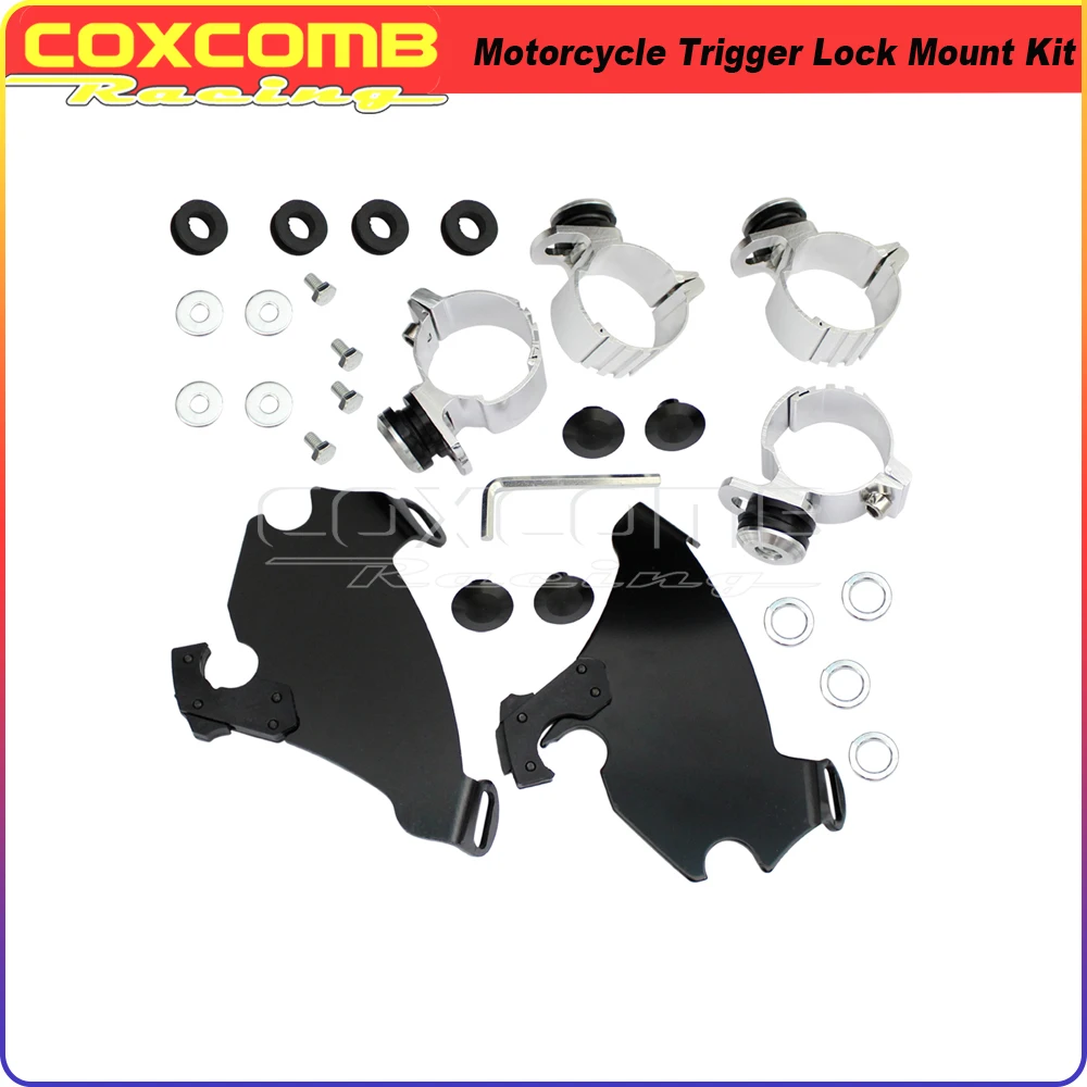 Motorcycle 35mm-41mm Fork Bracket Gauntlet Headlight Fairing Trigger Lock Mounting Kits For Harley Sportster Dyna Super Glide
Motorcycle 35mm-41mm Fork Bracket Gauntlet Headlight Fairing Trigger Lock Mounting Kits For Harley Sportster Dyna Super Glide