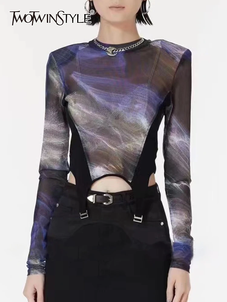 Женская футболка TWOTWINSTYLE, футболка с круглым вырезом и длинным рукавом, уличная мода, Новинка
Женская футболка TWOTWINSTYLE, футболка с круглым вырезом и длинным рукавом, уличная мода, Новинка