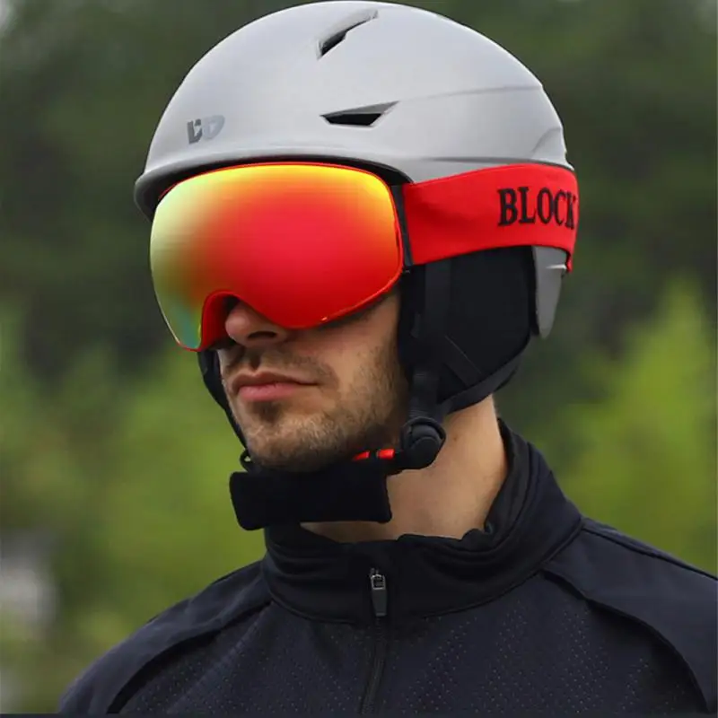 

Мужской/женский/детский лыжный шлем для сноуборда велосипедные лыжные очки маска для покрытия термозащитный велосипедный интегрированный формованный защитный скейтборд