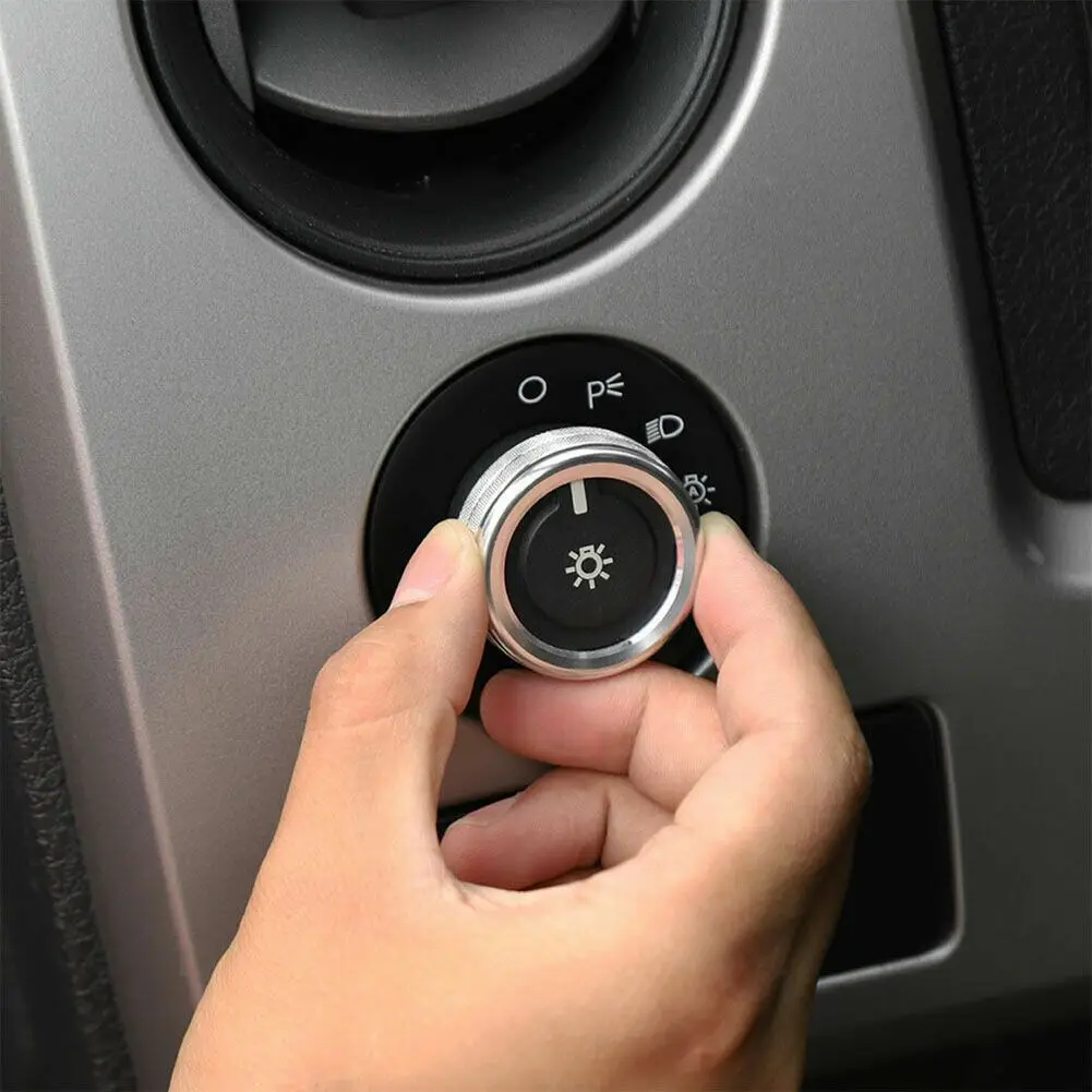 Cover Trim Switch Knob Car Accessories Aluminum Alloy Bezel Ring Trims Headlamp Switch For Ford F150 2009-2014
Cover Trim Switch Knob Car Accessories Aluminum Alloy Bezel Ring Trims Headlamp Switch For Ford F150 2009-2014