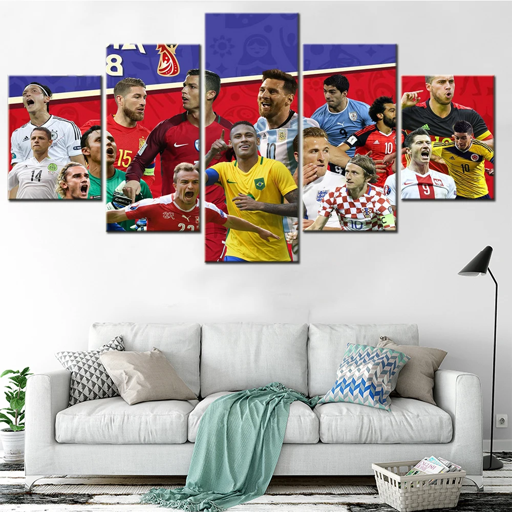 Canvas Painting Poster Wall Picture For Living Room 5 Pieces 2018 World Football Match Cup Competitors Home Decor Modular Canvas
Canvas Painting Poster Wall Picture For Living Room 5 Pieces 2018 World Football Match Cup Competitors Home Decor Modular Canvas