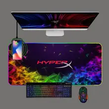 HyperX Gaming Mouse Pad RGB Phone Wireless Charging Luminescence LED Pc Keyboard Mat Game Computer Office Rubber Soft Mousepad