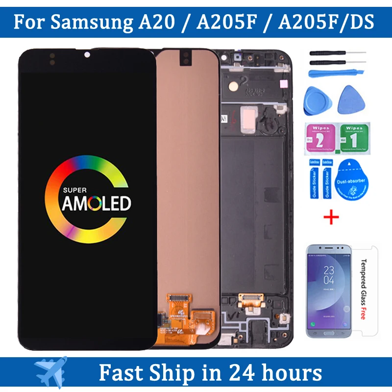 6,4 ''Super AMOLED LCD для SAMSUNG Galaxy A20 A205 SM-A205F A205A дисплей сенсорный экран дигитайзер Замена
6,4 ''Super AMOLED LCD для SAMSUNG Galaxy A20 A205 SM-A205F A205A дисплей сенсорный экран дигитайзер Замена
