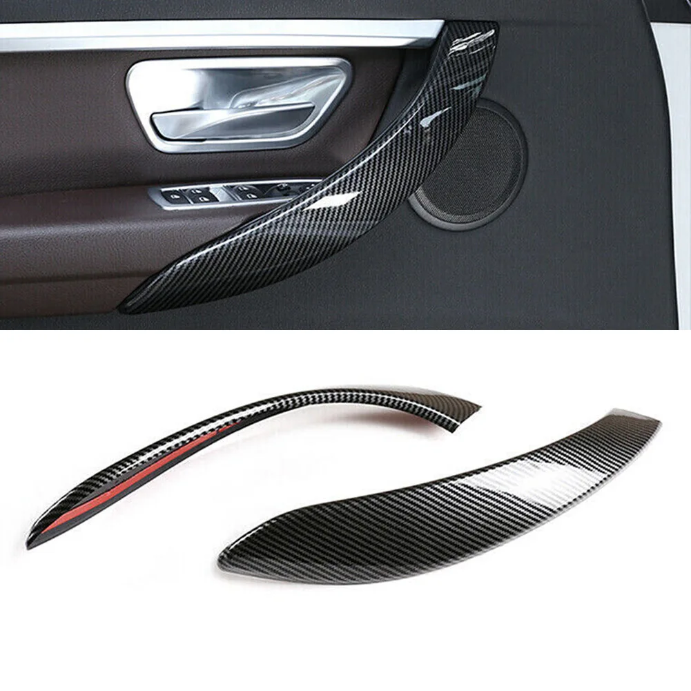 2Pcs Car Interior Door Handle Cover Trim For BMW 3 Series F30 F31 2012-2019 Carbon Fiber Look Handle Cap Pair
2Pcs Car Interior Door Handle Cover Trim For BMW 3 Series F30 F31 2012-2019 Carbon Fiber Look Handle Cap Pair