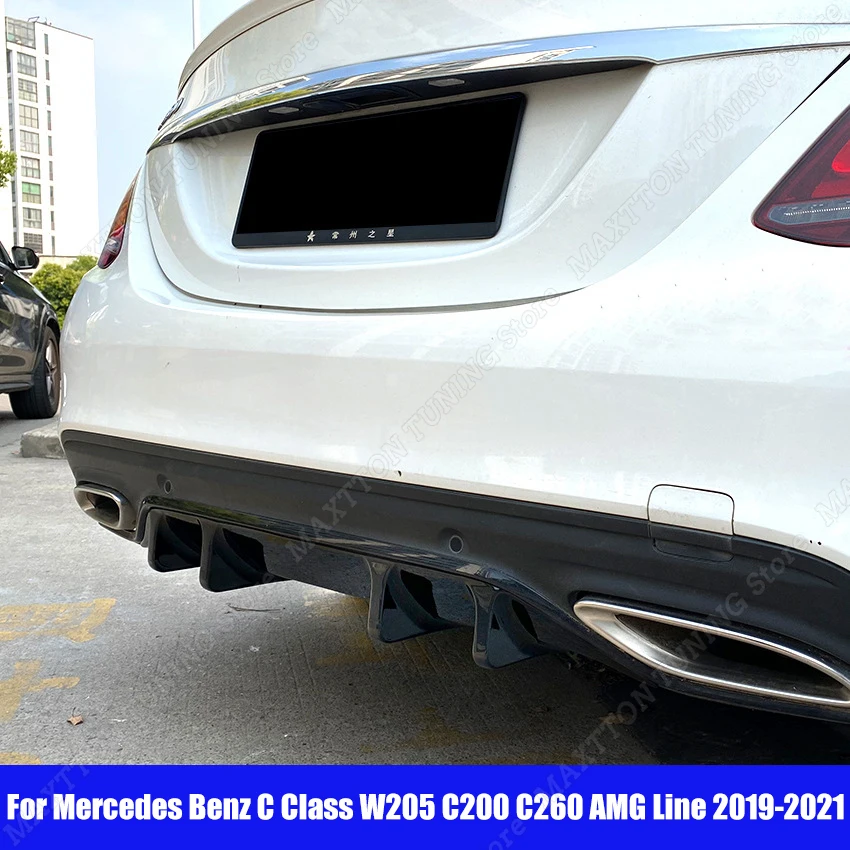 Rear Bumper Diffuser Spoiler Splitter ABS Gloss Black For Mercedes Benz C Class W205 C200 C260 AMG Line 2019-2021 Accessories
Rear Bumper Diffuser Spoiler Splitter ABS Gloss Black For Mercedes Benz C Class W205 C200 C260 AMG Line 2019-2021 Accessories