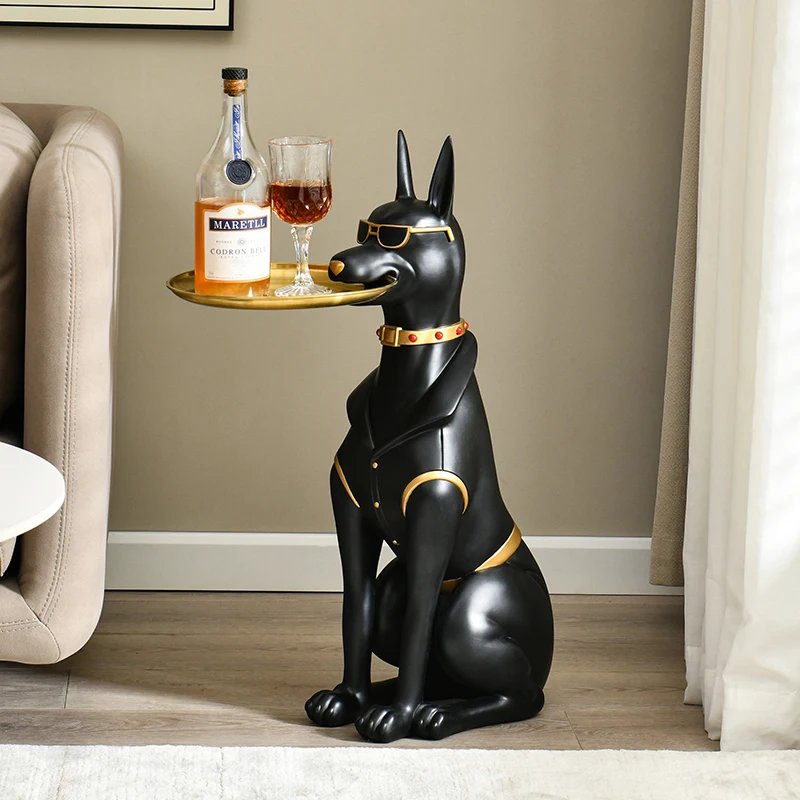 Big Dog Butler with tray Floor decoration for Home Dog Ornament for Room Small Table Nordic Decor Sculpture Statue Desing Animal
Big Dog Butler with tray Floor decoration for Home Dog Ornament for Room Small Table Nordic Decor Sculpture Statue Desing Animal