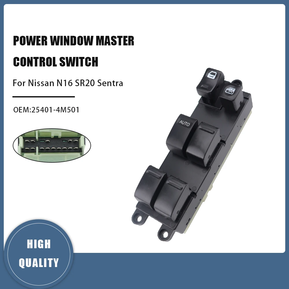 Главный переключатель управления стеклоподъемником для пикапа Nissan Navara d22/paladin ka24de 25401-VB000 25401VB000 25401-3S400 
Главный переключатель управления стеклоподъемником для пикапа Nissan Navara d22/paladin ka24de 25401-VB000 25401VB000 25401-3S400