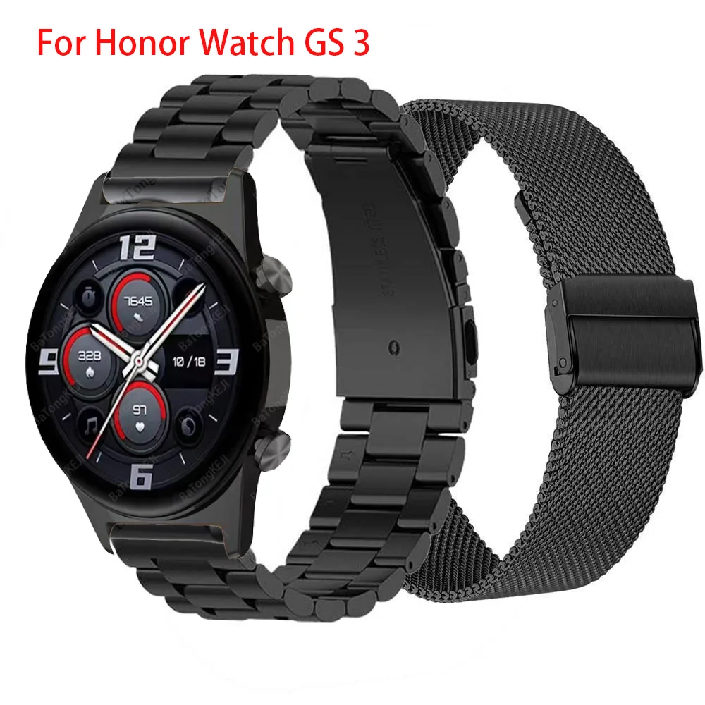 Metal Watch Strap For Honor Watch GS3 Sports edition band For Honor Watch GS Pro Watchbands Metal Stainless steel clasp Bracelet
Metal Watch Strap For Honor Watch GS3 Sports edition band For Honor Watch GS Pro Watchbands Metal Stainless steel clasp Bracelet